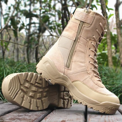 Boots militaires pour homme en cuir - dérapage Ref 1399373