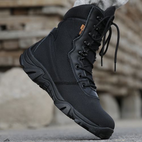 Boots militaires en Nylon + cuir - amortissement Ref 1399439