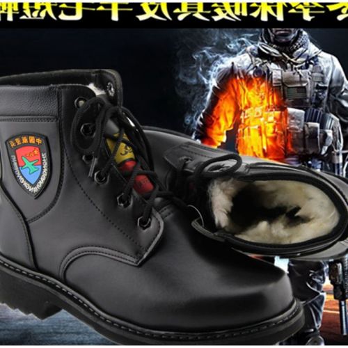 Boots militaires pour homme en cuir - porter Ref 1399828