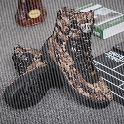 Boots militaires en toile - dérapage Ref 1399882