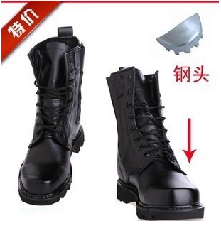 Boots militaires pour homme en cuir - porter Ref 1399996