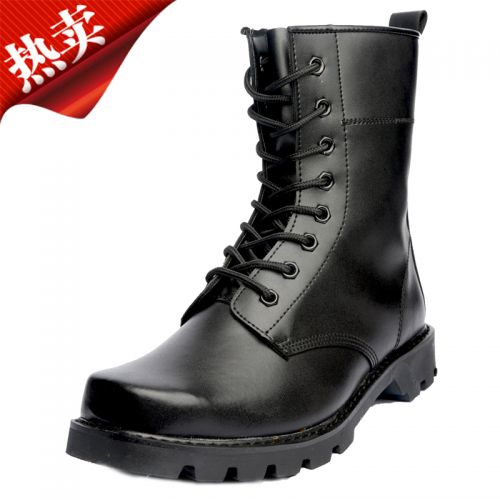 Boots militaires pour homme en cuir de vache fendu - porter Ref 1400067