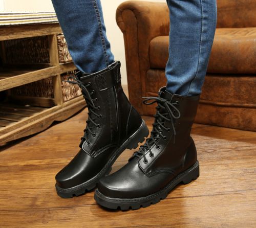 Boots militaires pour homme en cuir - chaud Ref 1400143