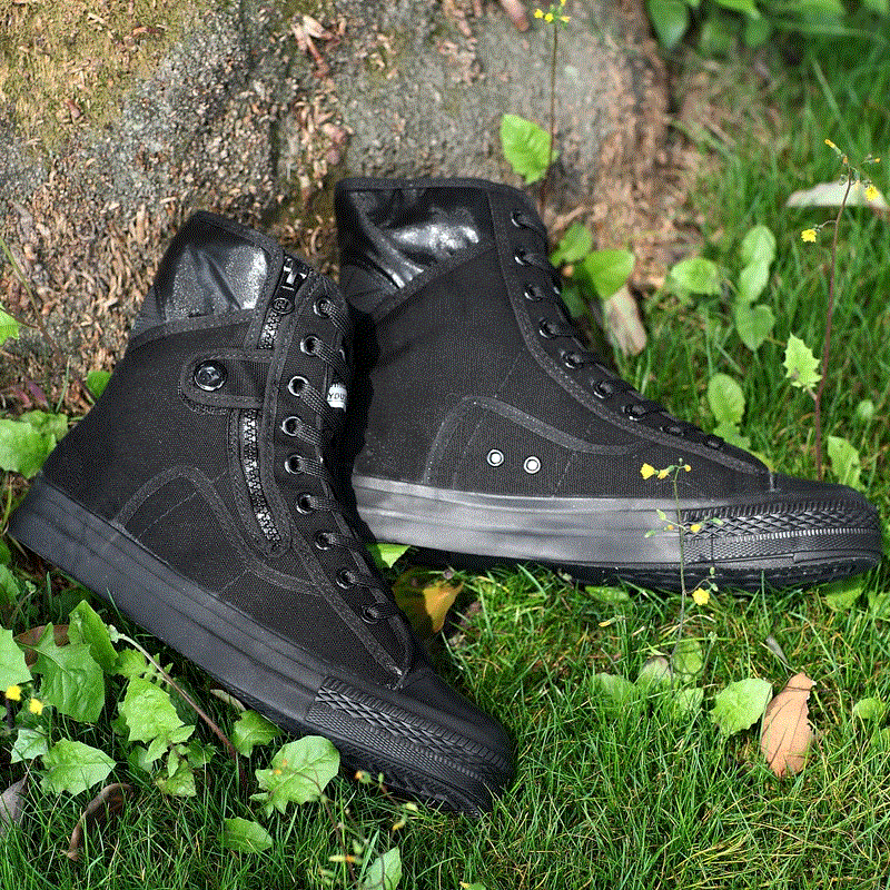 Boots militaires en toile - dérapage Ref 1400286