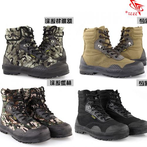 Boots militaires pour homme en toile - porter Ref 1400413