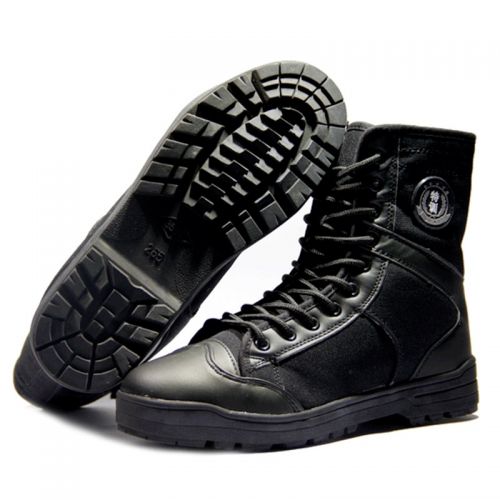Boots militaires pour homme en Nylon + cuir - dérapage Ref 1400502