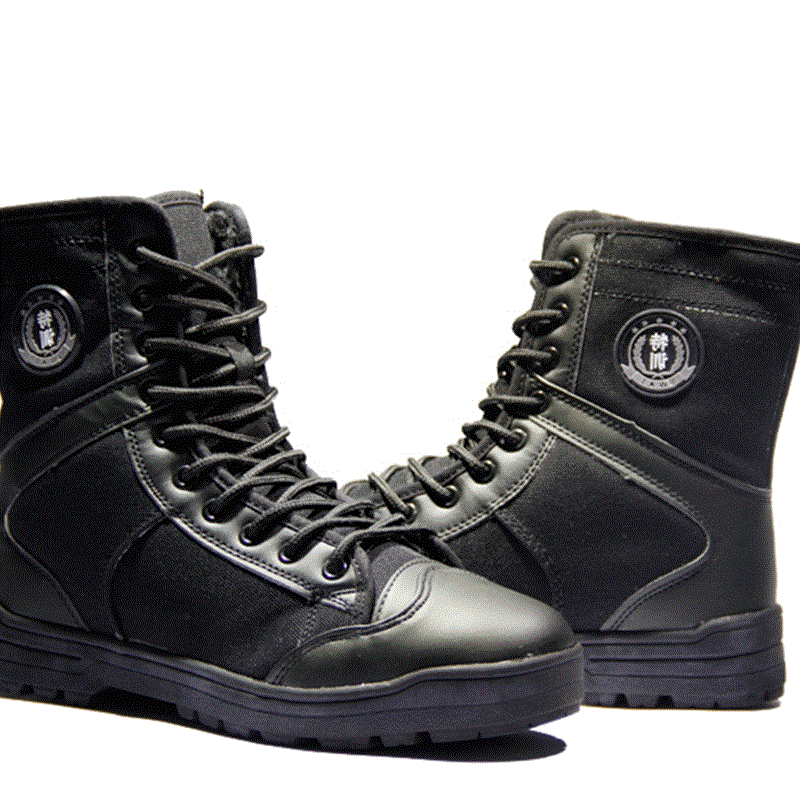 Boots militaires pour homme en Nylon + cuir - dérapage Ref 1400608