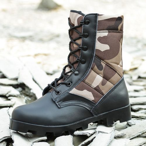 Boots militaires pour homme en pu + mesh - porter Ref 1400686