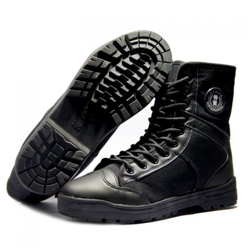 Boots militaires pour homme en Nylon + cuir - dérapage Ref 1400698