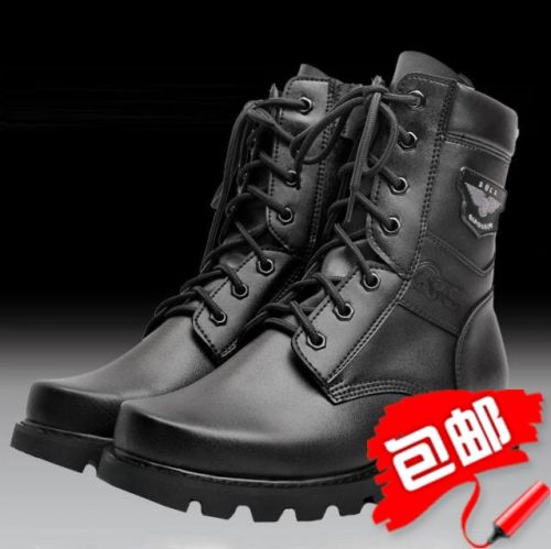 Boots militaires pour homme en cuir de vache fendu - lumière Ref 1400902