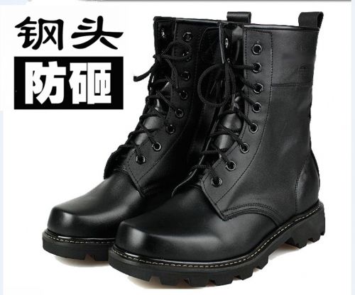 Boots militaires en cuir - amortissement Ref 1401004