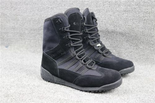 Boots militaires pour Lovers en Cuir + mesh - porter Ref 1401533