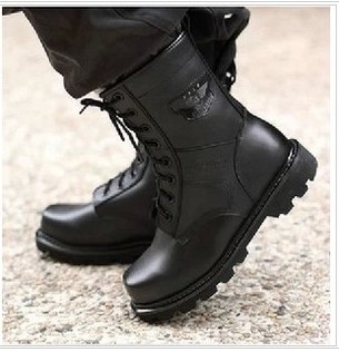 Boots militaires pour homme en cuir - porter Ref 1401650