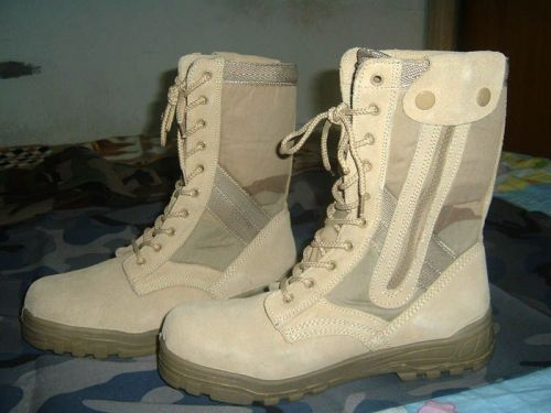 Boots militaires pour homme AYERS en cuir - lumière Ref 1401689