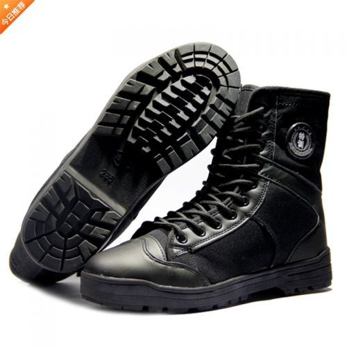 Boots militaires pour homme en Nylon + cuir - dérapage Ref 1401727