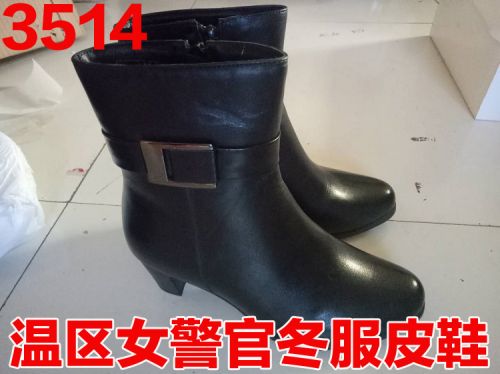 Boots militaires pour femme Première couche en cuir - Ref 1402038