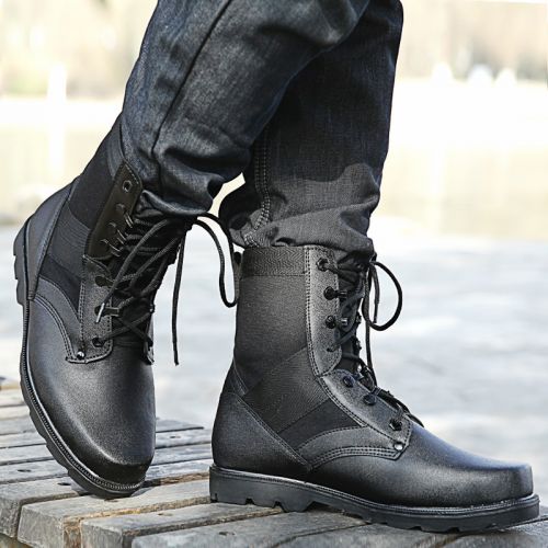 Boots militaires pour homme en pu + mesh - respirant Ref 1402149