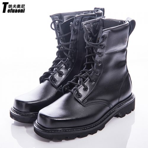 Boots militaires pour homme TEFUAONI en cuir - amortissement Ref 1402173