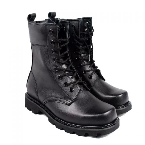 Boots militaires pour homme en cuir de vache fendu - porter Ref 1402185