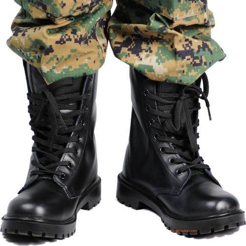 Boots militaires GREENERGY en cuir - dérapage Ref 1402215