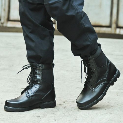 Boots militaires pour homme en cuir - dérapage Ref 1402286