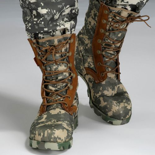 Boots militaires en pu + mesh - amortissement Ref 1402354