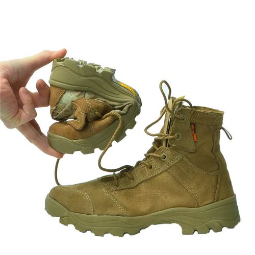 Boots militaires en Nylon + cuir - Ref 1402423