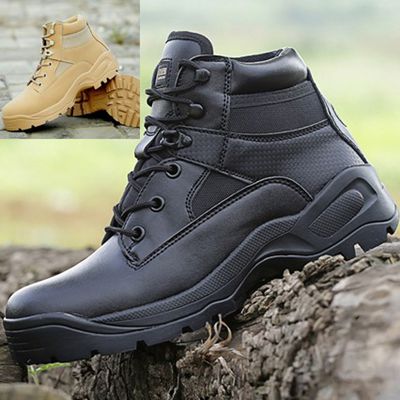 Boots militaires pour homme en cuir de vache fendu - porter Ref 1402464