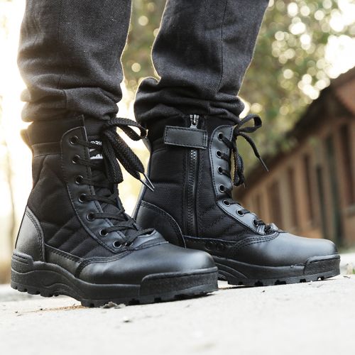 Boots militaires pour homme en engrener - lumière Ref 1402474