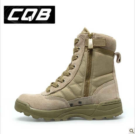 Boots militaires en cuir - choc Ref 1402509