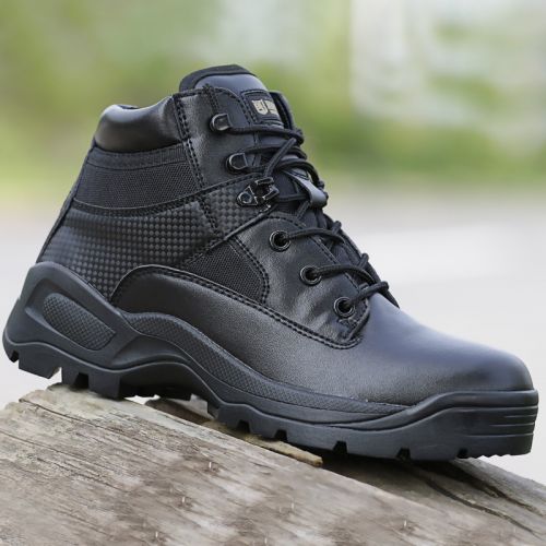 Boots militaires pour homme en cuir de vache fendu - porter Ref 1402524