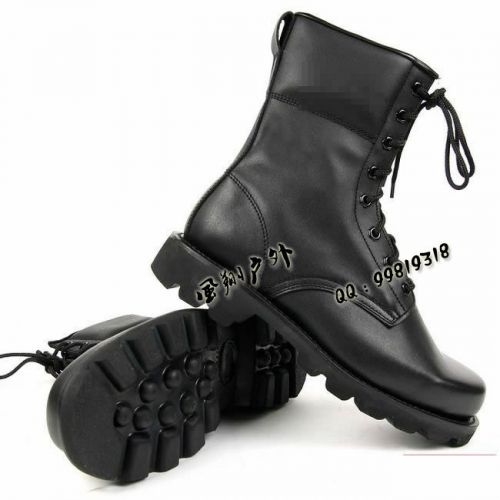 Boots militaires en cuir - Ref 1402543