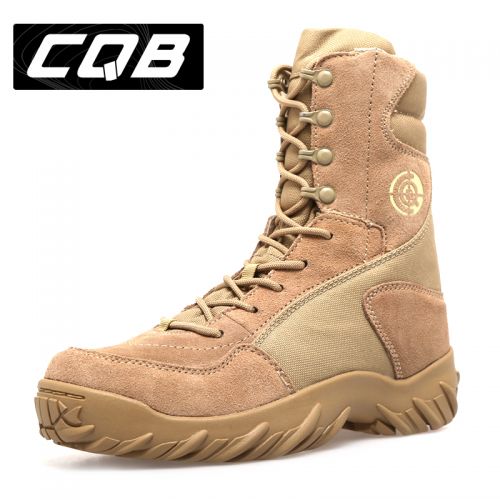 Boots militaires pour homme C.Q.B en cuir - lumière Ref 1402659