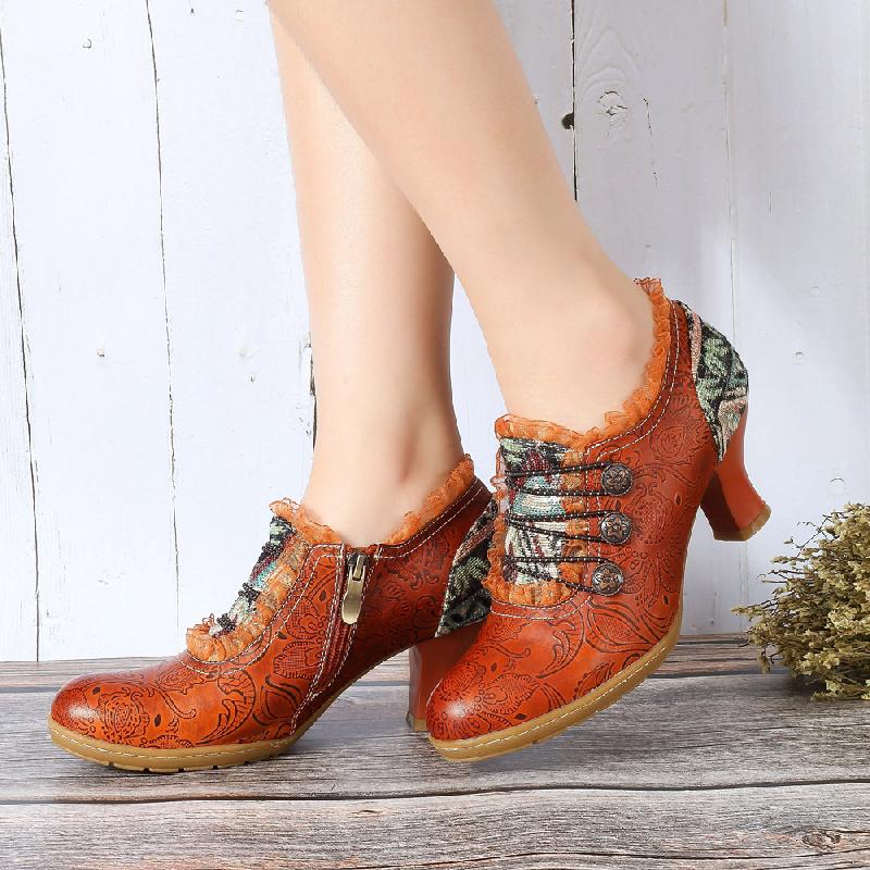 Bottes femme en En cuir - Ref 3354317