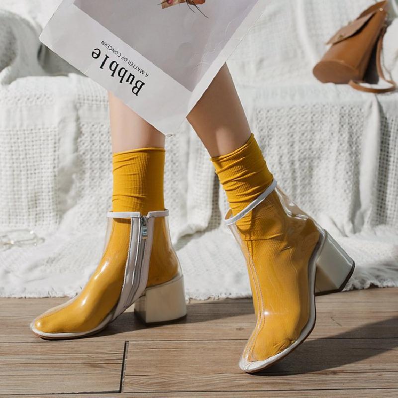 Bottes femme en PU artificiel - Ref 3354319
