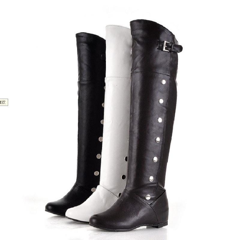 Bottes femme en PU artificiel - Ref 3354353