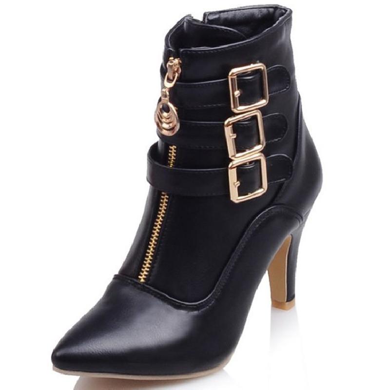 Bottes femme en PU artificiel - Ref 3354366