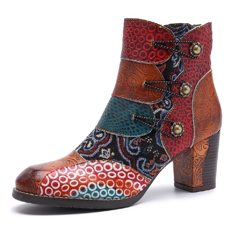 Bottes femme en En cuir - Ref 3354380