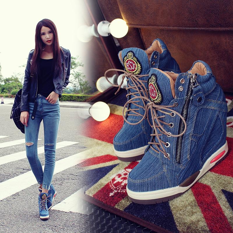 Bottes femme GUO YUDA en Denim - Ref 3354389