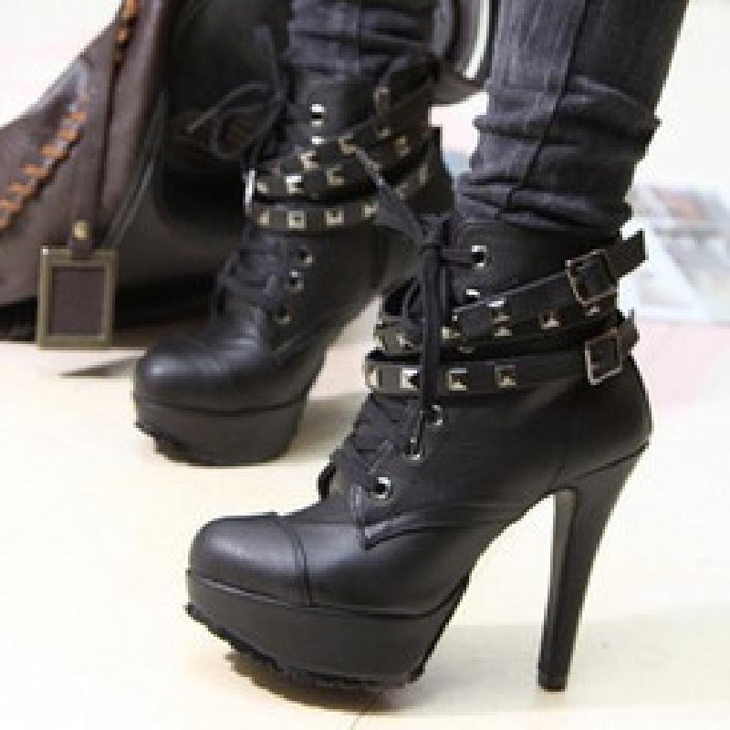 Bottes femme en PU artificiel - Ref 3354427
