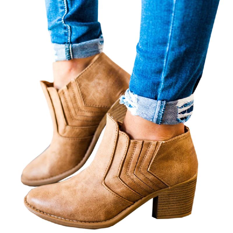 Bottes femme en PU artificiel - Ref 3354428