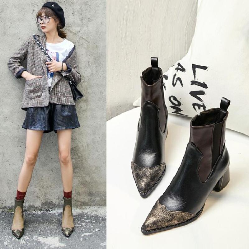 Bottes femme en PU artificiel - Ref 3354433