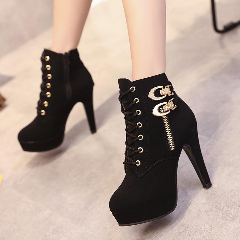 Bottes femme HALINFER en PU artificiel - Ref 3354438