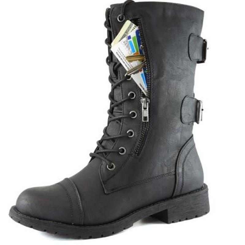 Bottes femme en PU artificiel - Ref 3354595