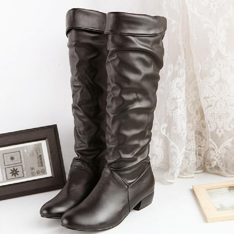 Bottes femme en PU artificiel - Ref 3354597