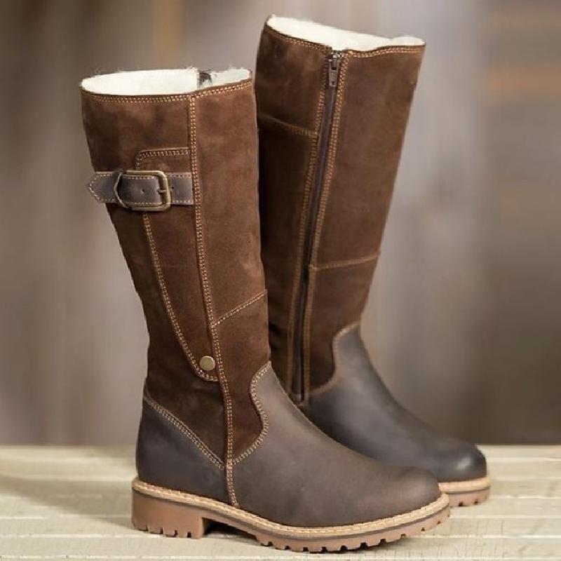 Bottes femme en PU artificiel - Ref 3354614