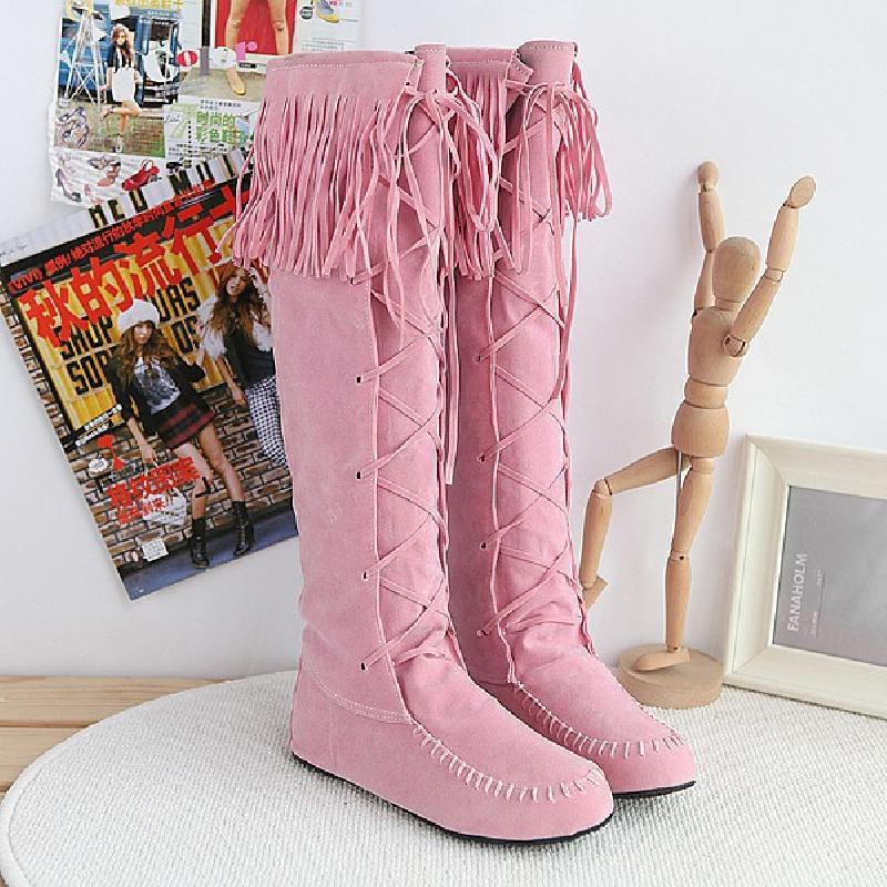 Bottes femme en PU artificiel - Ref 3354649