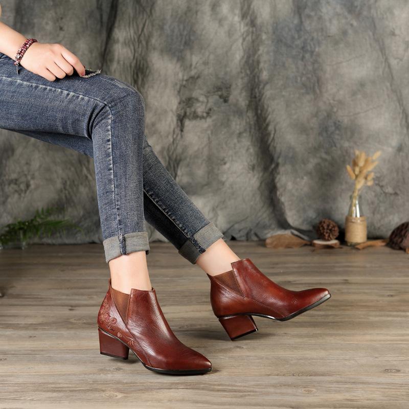 Bottes femme en En cuir - Ref 3354650