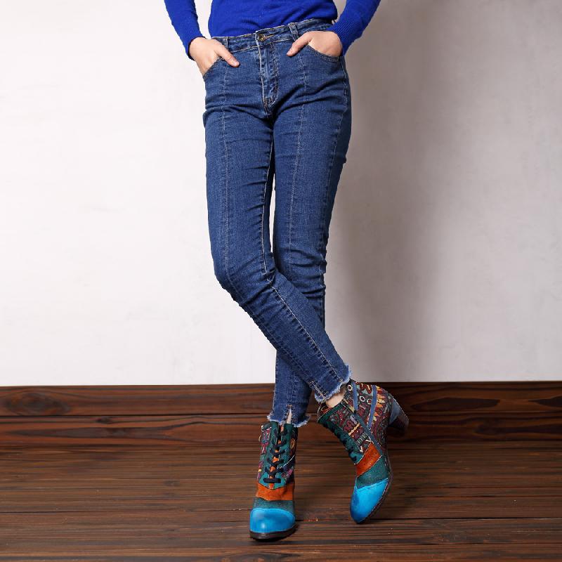 Bottes femme en En cuir - Ref 3354699