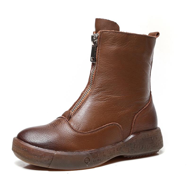 Bottes femme INFOHOMME en En cuir - Ref 3354761